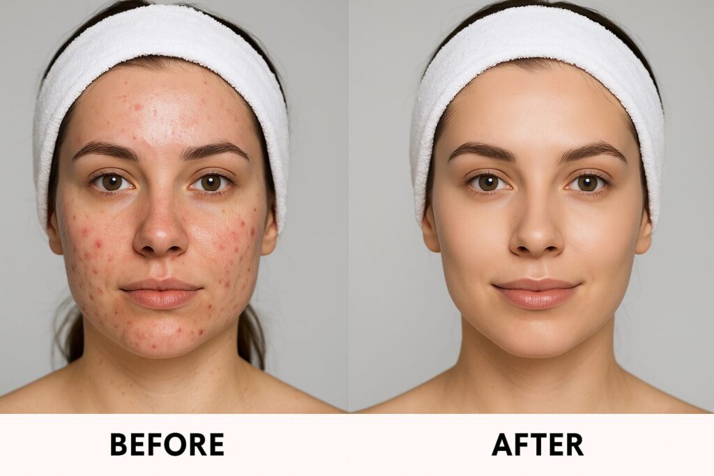 Esena Facial Bar 7 Before After Skin results
